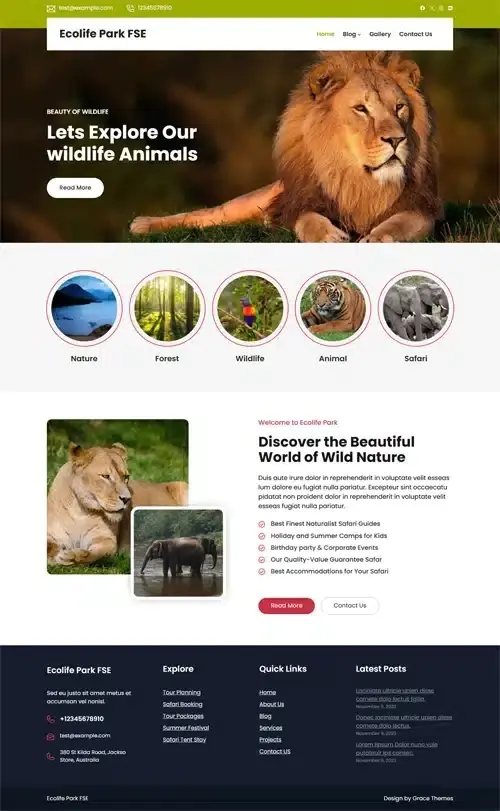 Safari WordPress Theme
